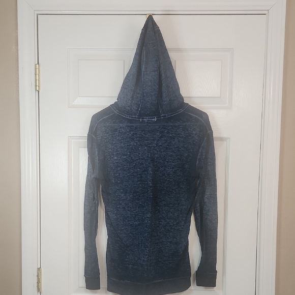 Almost Famous Blue Cowl Neck Sweater with Long Sleeves - Picture 1 of 5